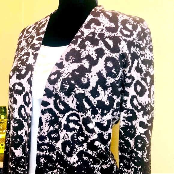 Chicos Animal print Ombre Sweater - Picture 5 of 7